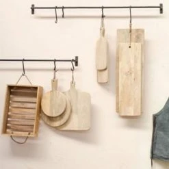 Nkuku Set of 4 Small Laila Iron Hooks - Rustic Wall Hooks for Coats, Hats, and Keys 7 Nkuku Set of 4 Small Laila Iron Hooks