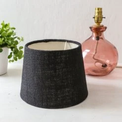 Nkuku Dia Jute Lampshade - Small Ink