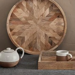 Nkuku Mango Wood Pawi Round Tray