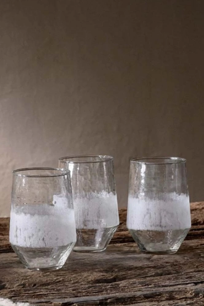 Nkuku Anara Etched Tumbler - Handcrafted Glassware for Home, Kitchen & Dining 4 Nkuku Anara Etched Tumbler