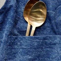 Nkuku Abeto Apron In Washed Navy