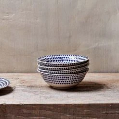 Nkuku Indigo Drop Cereal Bowl