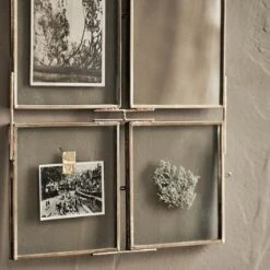 Nkuku Glass Brass Kiko Collage Frame