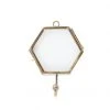 Nkuku Kiko Hexagon Antique Brass Hook