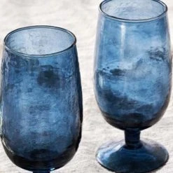 Nkuku Yala Indigo Glass