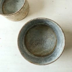 Nkuku Abari Aged Zinc Pot - Large