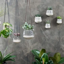 Nkuku Small Matamba Ceramic Wall Hung Planter