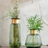 Nkuku Small Miza Glass Vase - Green