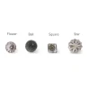 Nkuku Clear Glass Square Door Knob