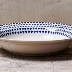 Nkuku Indigo Drop Pasta Bowl - Handcrafted Ceramic Tableware for Stylish Dining 9 Nkuku Indigo Drop Pasta Bowl
