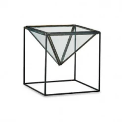 Nkuku Black Antique Karana Planter On Stand