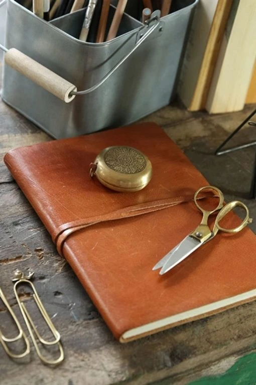 Nkuku Rustic Tanned Leather Journal