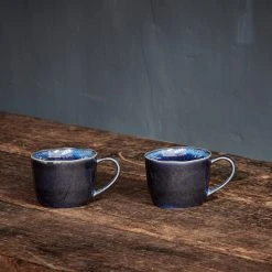 Nkuku Deep Blue Ceramic Coffee Mug - Handcrafted, Eco-Friendly, 12oz Capacity 7 Nkuku Deep Blue Ceramic Coffee Mug