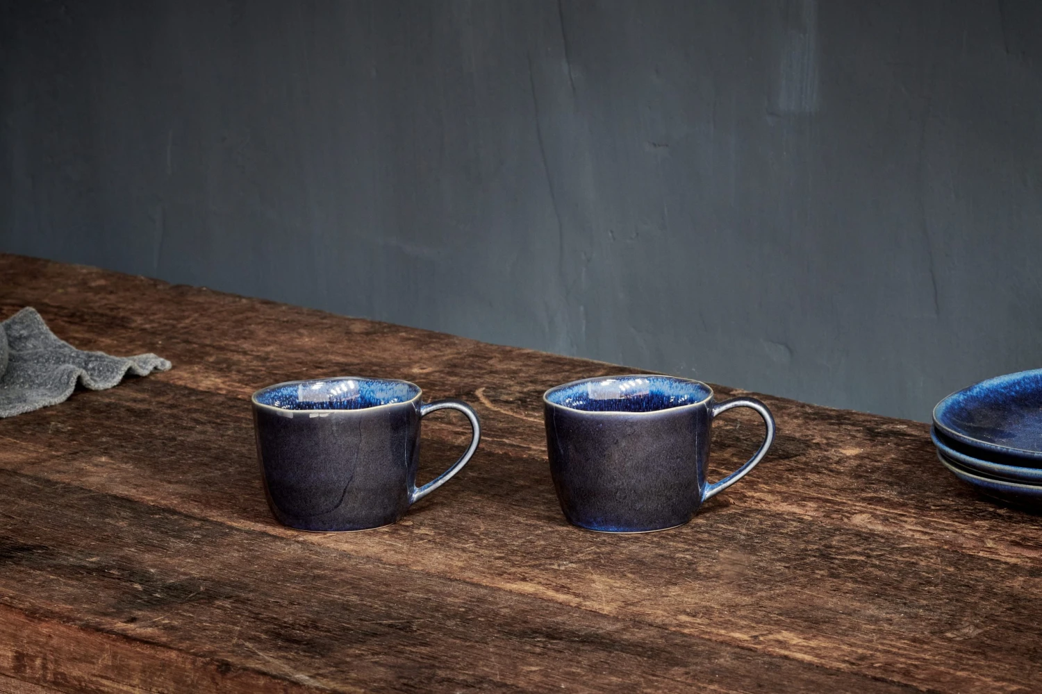 Nkuku Deep Blue Ceramic Coffee Mug - Handcrafted, Eco-Friendly, 12oz Capacity 3 Nkuku Deep Blue Ceramic Coffee Mug