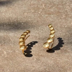 Nkuku Tripura Ear Climber Pair - Earrings