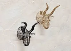 Nkuku Mini Wire Bull Head Trophy