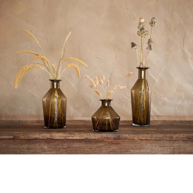 Nkuku Zaani Glass Vase - Large | Handcrafted Modern Home Decor Vase for Living Room, Dining Table, or Office 2 Nkuku Zaani Glass Vase - Large