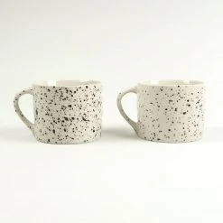 Nkuku Ama Splatter Mugs - Set of 2 - Short