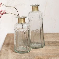 Nkuku Chara Hammered Decorative Bottle