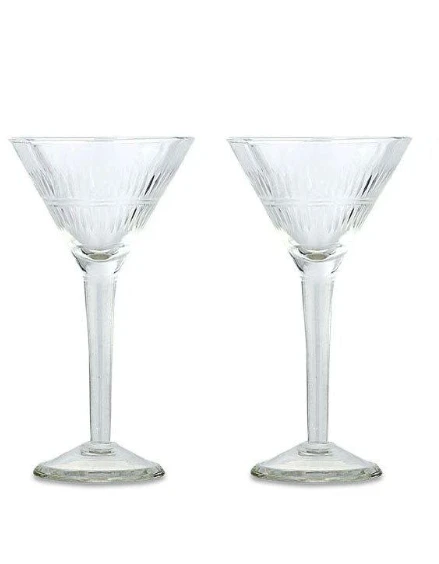 Nkuku Mila Cocktail Glass Clear - Elegant Drinkware for Home & Dining 2 Nkuku Mila Cocktail Glass Clear