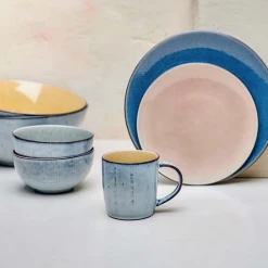 Nkuku Dakara Grey Navy Serving Bowl