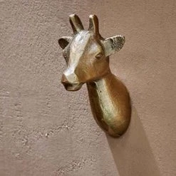 Nkuku Brass Giraffe Hook