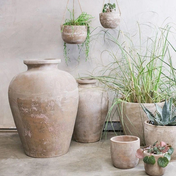 Nkuku Affiti Clay Tapered Pot - Handcrafted Garden & Outdoor Homeware 1 Nkuku Affiti Clay Tapered Pot By