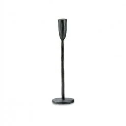 Nkuku MBATA Brass Candlestick Antique Black
