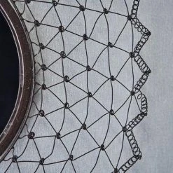 Nkuku Small Rust Arna Wire Mirror