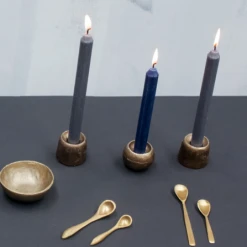 Nkuku Brushed Gold Jahi Spoons Set Of 2