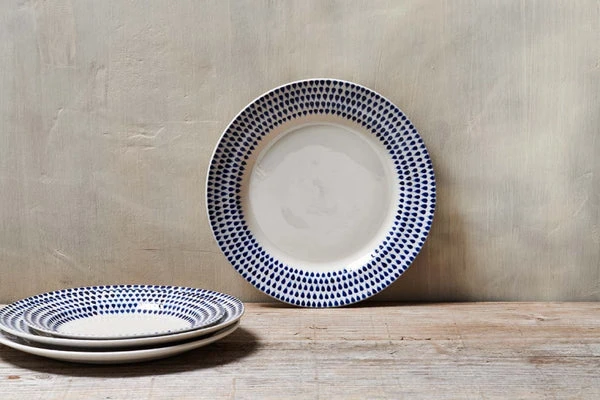 Nkuku Indigo Drop Side Plate - Handcrafted Ceramic Tableware for Stylish Dining 3 Nkuku Indigo Drop Side Plate