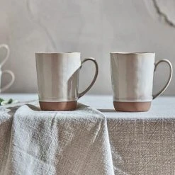 Nkuku Edo Glazed Terracotta Mug Tall