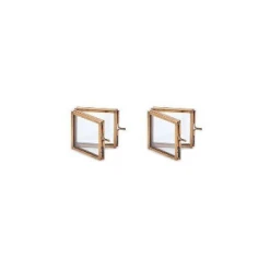 Nkuku Tiny Folded Danta Frame - Antique Brass (Set of 2)