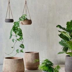 Nkuku Small Terracotta Wampu Wide Planter - Handcrafted Home Decor for Indoor & Outdoor Use 11 Nkuku Small Terracotta Wampu Wide Planter