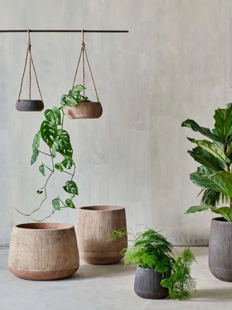 Nkuku Small Terracotta Wampu Wide Planter - Handcrafted Home Decor for Indoor & Outdoor Use 4 Nkuku Small Terracotta Wampu Wide Planter