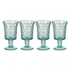 Nkuku Karala Clear Wine Glasses Set Of 4