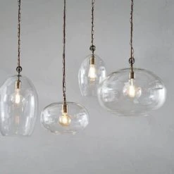 Nkuku Otoro Glass Pendant Light - Large Oval