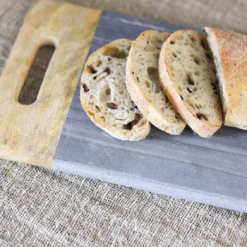 Nkuku Bwari Marble Platter Grey Small