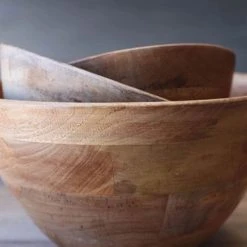 Nkuku Indus Wooden Bowl Small - Handcrafted Tableware for Stylish Dining 5 Nkuku Indus Wooden Bowl Small