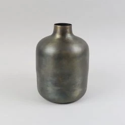 Nkuku Boro Iron Straight Vase - Large | Handcrafted Home Decor Vase for Modern & Rustic Interiors 6 Nkuku Boro Iron Straight Vase - Large