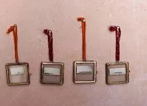 Nkuku Tiny Kiko Antique Brass Frame Set of 4