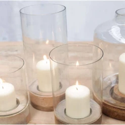 Nkuku Medium Idha Hurricane Lantern - Straight