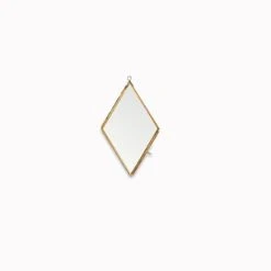 Nkuku Small Brass Crystal Diamond Kiko Frame
