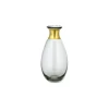 Nkuku Large Glass Smoke Miza Mini Vase