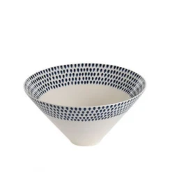 Nkuku Medium Indigo Drop Serving Bowl