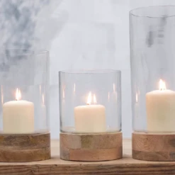 Nkuku Medium Idha Hurricane Lantern - Straight