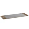 Nkuku Bwari Large White Marble And Mango Wood Platter