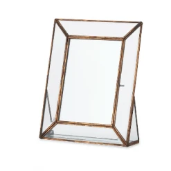 Nkuku Aged Antique Brass Tabai Standing Portrait Frame