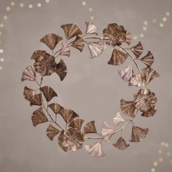 Nkuku Khamila Brass Leaf Wreath