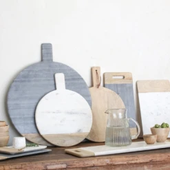 Nkuku Bwari Short Marble Board White